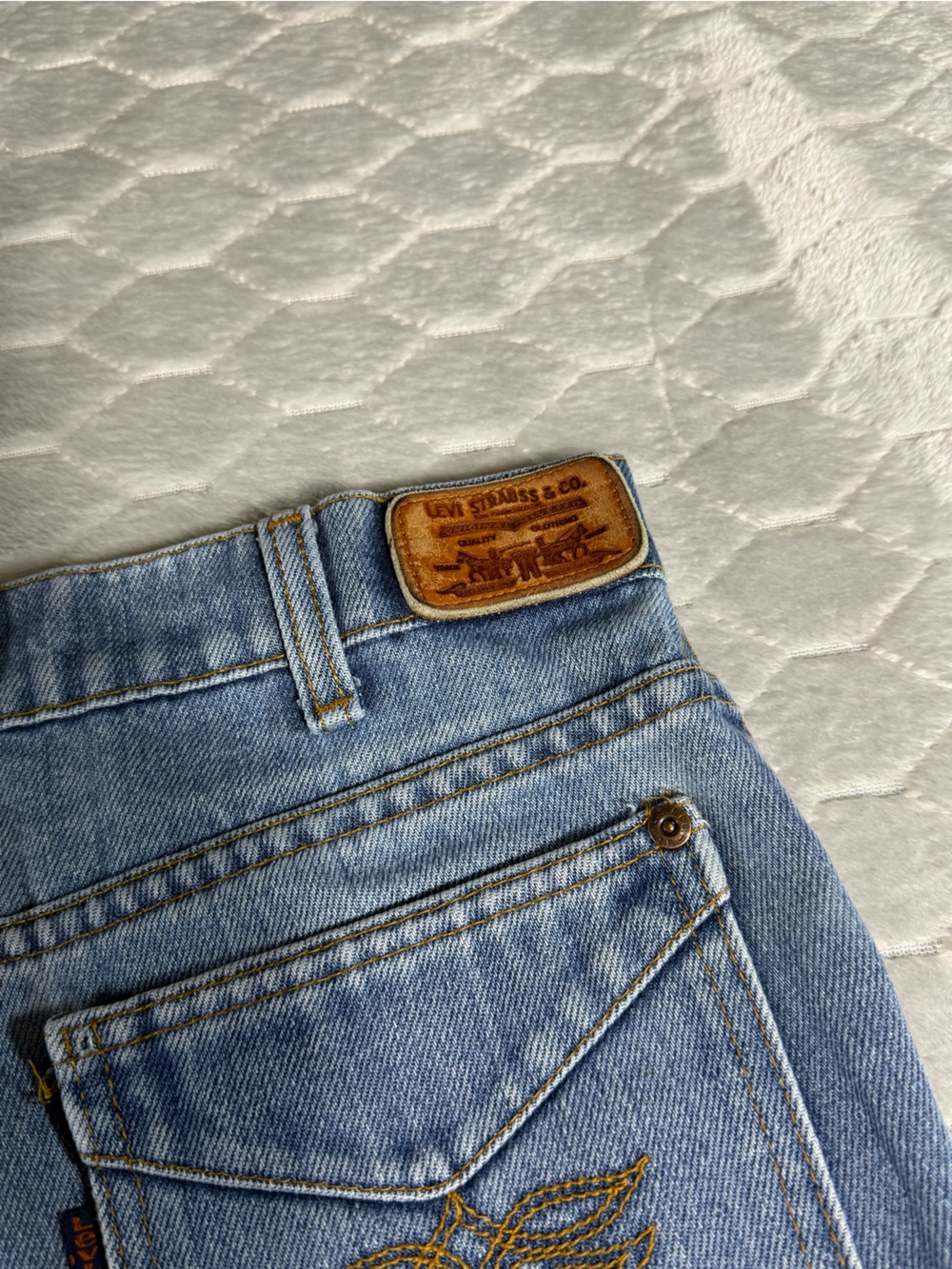 Vintage Levi Strauss Signature Boot Cut Jeans Women’s 31x32 Light Wash Y2K - Picture 6 of 12